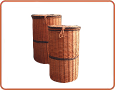 canasto redondo de ropa