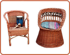 sillón herradura y silloncito americano