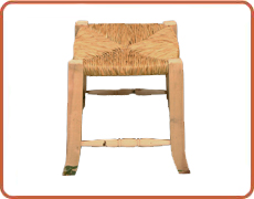 Banqueta pata torneada