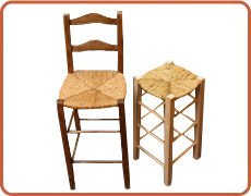 Banqueta bar con y sin respaldo